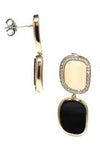 Roberto Coin Black Jade Gold, Diamonds and Black Jade Earrings (888653AXERJX) | Bandiera Jewellers Toronto and Vaughan