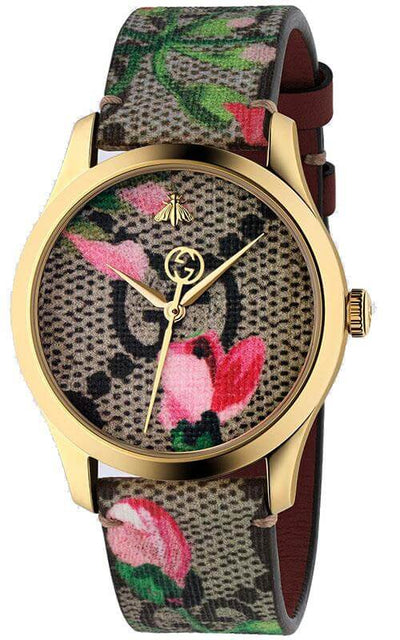 GUCCI G-Timeless Pink GG Bloom Watch YA1264038A