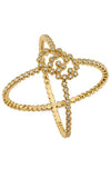 GUCCI GG Running 18k Yellow Gold and Diamonds Ring C581897001014 | Bandiera Jewellers Toronto and Vaughan