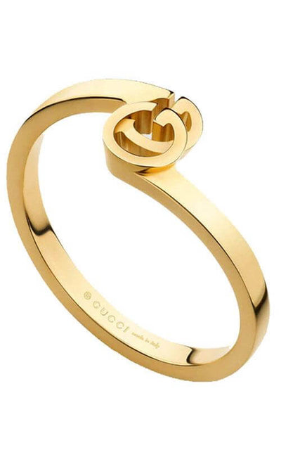 GUCCI GG Running 18k Yellow Gold Stacking Ring YBC457122002014 | Bandiera Jewellers Toronto and Vaughan